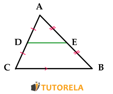 triangulo AD=DC y AE=EB