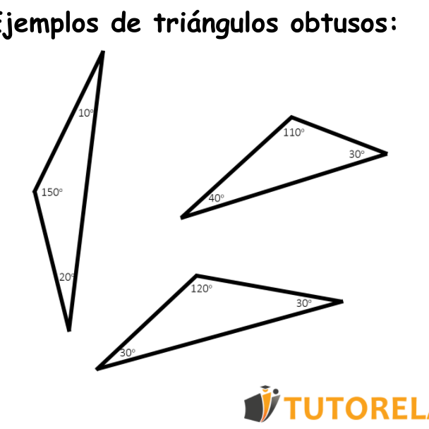 Ejemplos de triángulos obtusos