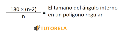 B2 -El tamaño del ángulo interno en un polígono regular