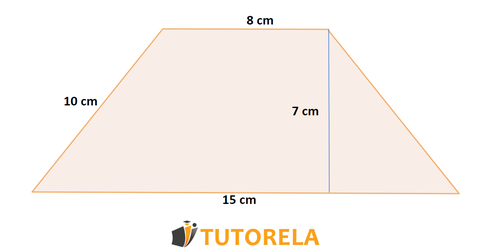 el siguiente trapecio con las siguientes medidas