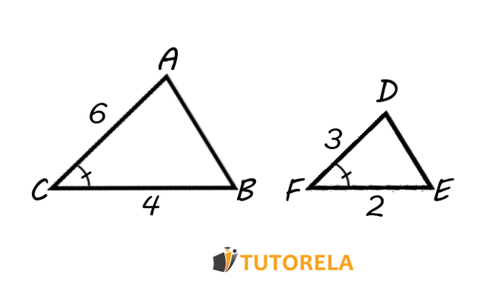 Ejemplo 2  Dados los dos triángulos