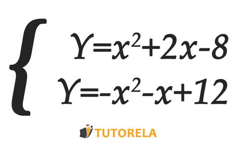 2 - el siguiente sistema de ecuaciones Y=X²+2X-8 y Y=-X²-X+12