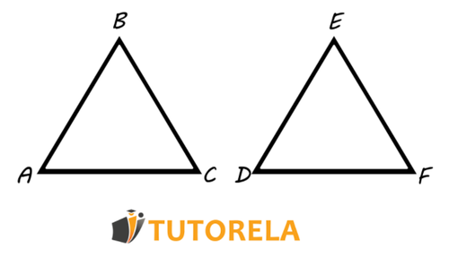 DEF y la congruencia se anotó según el orden de los vértices