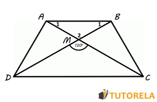 Dado el trapecio isósceles ABCD tal como se ve ilustrado en el esquema