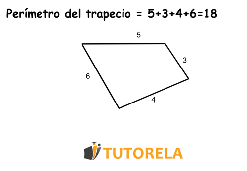 Perímetro del trapecio = 5+3+4+6=18