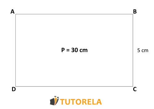 imagen de Dado el rectángulo de la figura p=30