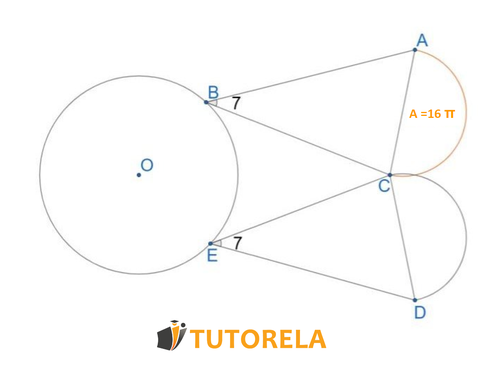 3.c - Del punto C  salen dos tangentes a la circunferencia  O