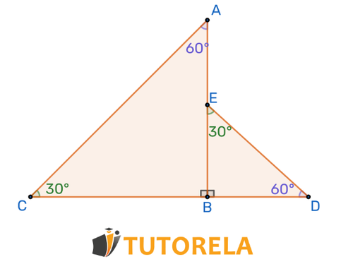 Ejercicio 1 Dado  ΔACB∼ΔBED