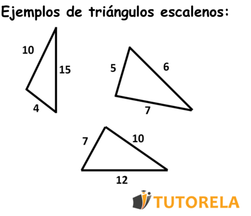 Ejemplos de triángulos escalenos