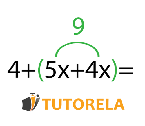 Acorde con la propiedad conmutativa podemos cambiar el X4 y el 4