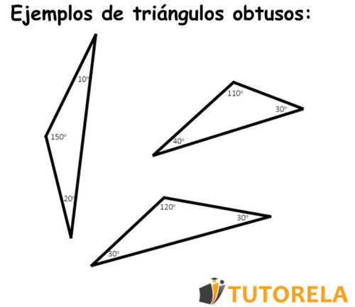 imagen 2 algunos ejemplos de triángulos obtusos