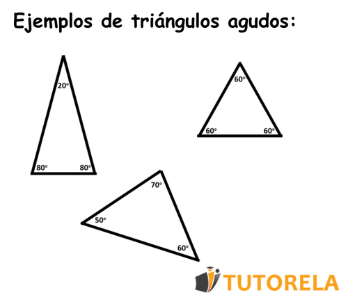 Ejemplos de triángulos agudos