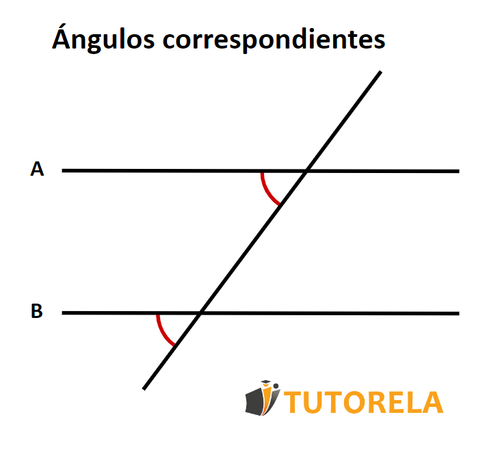 ejemplos de ángulos correspondientes