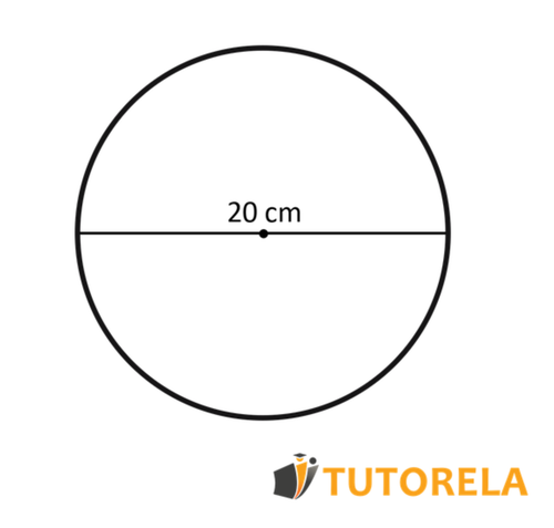 diámetro de 20 cm