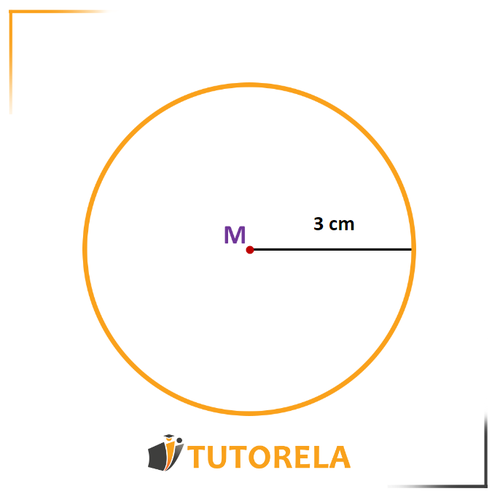 3 - El radio dado es de 3  cm