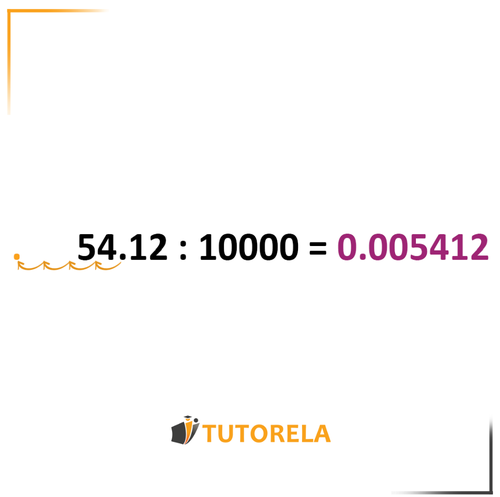 8a - el punto decimal se desplazará 4 pasos hacia la izquierda