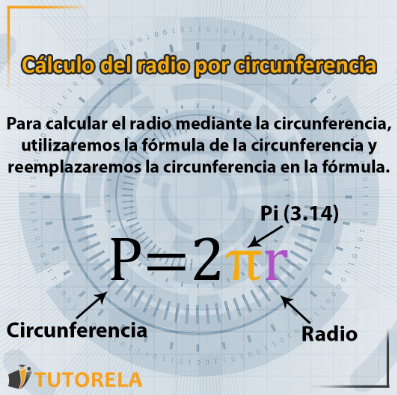 calculo de radio por circunferencia