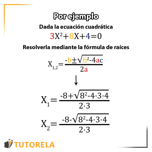 Por ejemplo a fórmula de las raíces para una ecuación de segundo grado 1