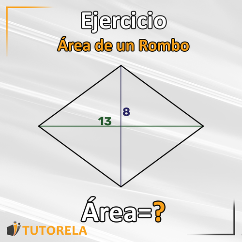 Ejercicio de calculo de area de rombo 1