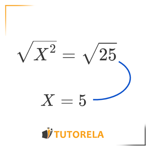 sqrt{X^2} = sqrt25