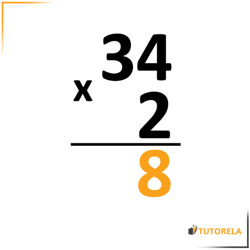 multiplicaremos la cifra de las unidades - Multiplicación vertical