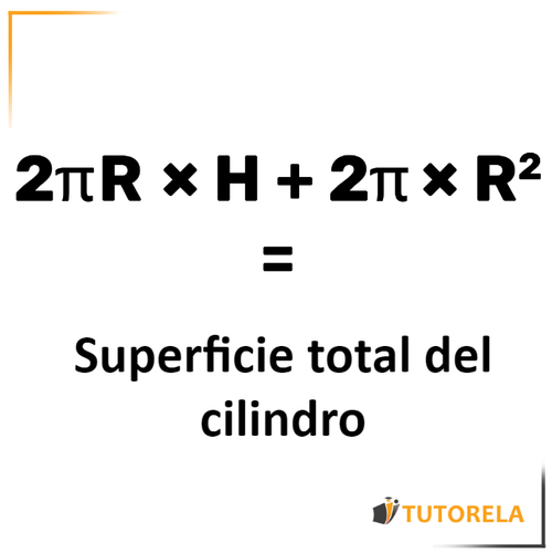 Superficie total del cilindro de un cilindro