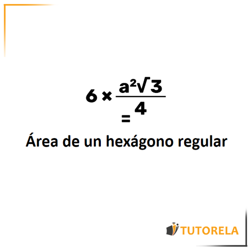 Área de un hexágono regular