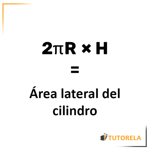 Área lateral del cilindro