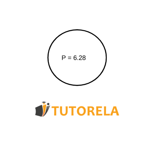 Dado el círculo con una circunferencia de 6.28