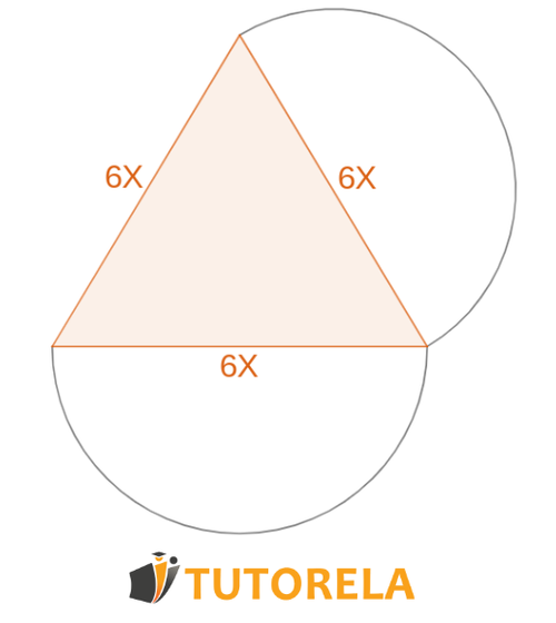 Ejercicio 6 lados del triángulo se extienden dos semicírculos