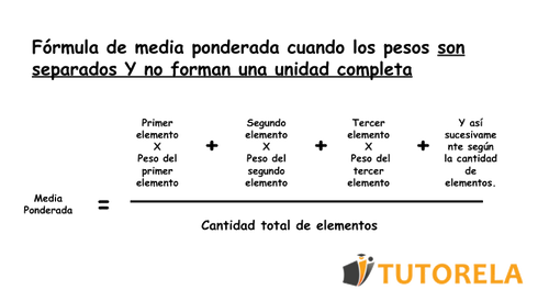 ¿Cómo calcular la media ponderada? | Tutorela